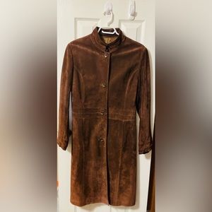 Beautiful Pasha and Jo Suede Trench Coat
